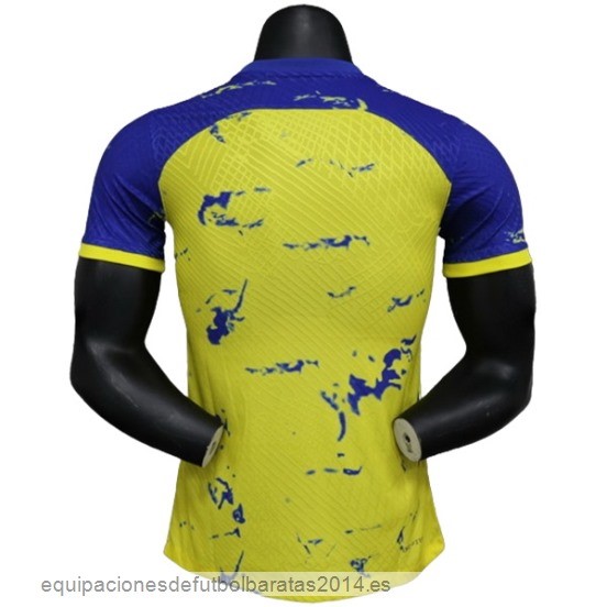 Nuevo Tailandia Especial Jugadores Camiseta Al Nassr 23/24 Amarillo Azul Baratas